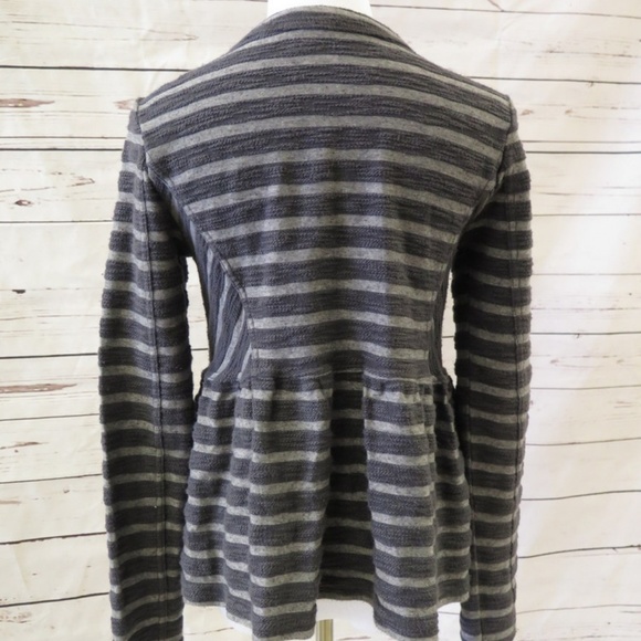 Free People Striped Peplum Jacket - Picture 5 of 6